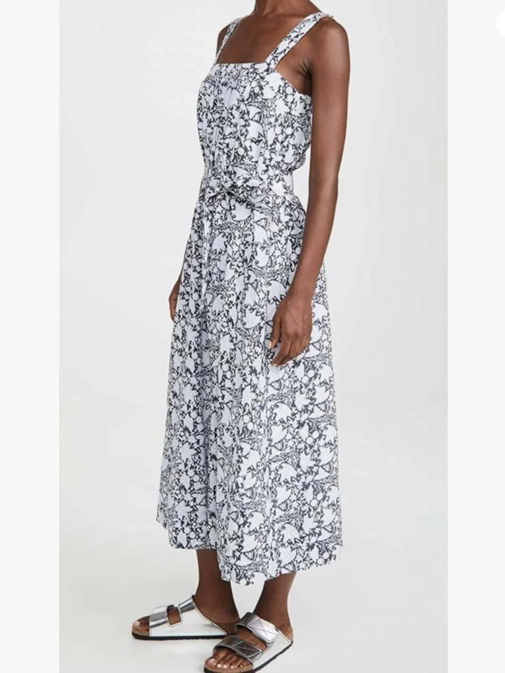 Club Monaco City to Beach Tie-Waist Midi Dress - Picture 2 of 11